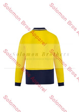 Load image into Gallery viewer, Mens Hi Vis Cotton L/S Polo - Solomon Brothers Apparel

