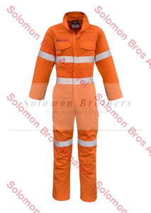 Mens Hi Vis Hoop Taped Red Flame Metatech Overall - Solomon Brothers Apparel