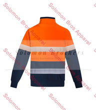 Load image into Gallery viewer, Mens Hi Vis HRC 2 Hoop Taped Orange Flame Brushed Fleece - Solomon Brothers Apparel
