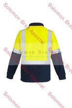 Load image into Gallery viewer, Mens Hi Vis Polar Fleece Half Zip Jumper - Shoulder Taped - Solomon Brothers Apparel
