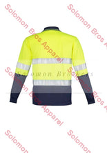 Load image into Gallery viewer, Mens Hi Vis Spliced L/S Hoop Taped Polo - Solomon Brothers Apparel
