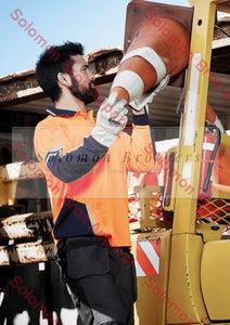 Mens Hi Vis Squad L/S Polo - Solomon Brothers Apparel