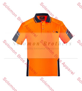 Mens Reinforced Hi Vis Squad S/S Polo - Solomon Brothers Apparel