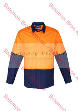 Load image into Gallery viewer, Mens Rugged Cooling Hi Vis Spliced L/S Shirt - Solomon Brothers Apparel
