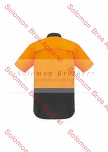 Mens Rugged Cooling Hi Vis Spliced S/S Shirt - Solomon Brothers Apparel
