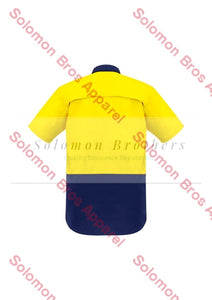 Mens Rugged Cooling Hi Vis Spliced S/S Shirt - Solomon Brothers Apparel