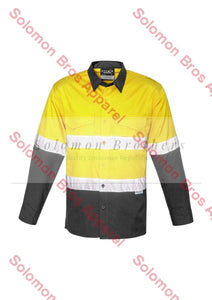Mens Rugged Cooling Taped Hi Vis Spliced L/S Shirt - Solomon Brothers Apparel