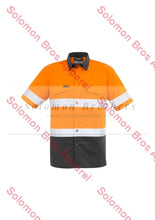 Load image into Gallery viewer, Mens Rugged Cooling Taped Hi Vis Spliced S/S Shirt - Solomon Brothers Apparel
