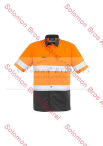 Mens Rugged Cooling Taped Hi Vis Spliced S/S Shirt - Solomon Brothers Apparel