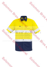 Load image into Gallery viewer, Mens Rugged Cooling Taped Hi Vis Spliced S/S Shirt - Solomon Brothers Apparel
