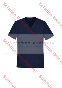 Mens V-Neck Scrub Top Midnight Navy / Xsm Health & Beauty