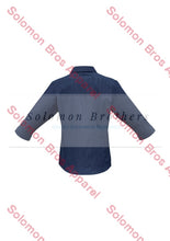 Load image into Gallery viewer, Mini Check Ladies 3/4 Sleeve Blouse - Solomon Brothers Apparel
