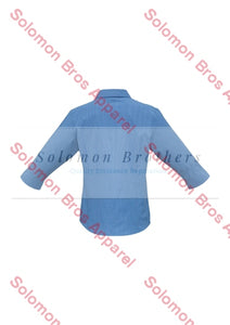 Mini Check Ladies 3/4 Sleeve Blouse - Solomon Brothers Apparel