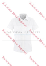 Load image into Gallery viewer, Monarch Ladies Short Sleeve Blouse - Solomon Brothers Apparel
