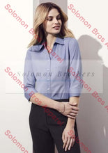 Load image into Gallery viewer, Nile Womens 3/4 Sleeve Blouse - Solomon Brothers Apparel
