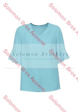 Load image into Gallery viewer, Olivia Womens Fluted Sleeve Blouse - Solomon Brothers Apparel

