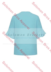 Olivia Womens Fluted Sleeve Blouse - Solomon Brothers Apparel