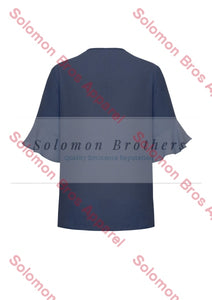Olivia Womens Fluted Sleeve Blouse - Solomon Brothers Apparel