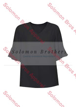 Load image into Gallery viewer, Olivia Womens Fluted Sleeve Blouse - Solomon Brothers Apparel
