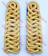 Load image into Gallery viewer, Plaited Shoulder Board Royal Horse Artillery Gold Insignia
