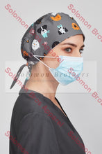 Load image into Gallery viewer, Printed Unisex Scrub Cap Health &amp; Beauty
