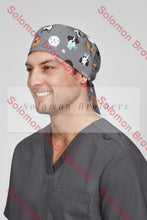 Load image into Gallery viewer, Printed Unisex Scrub Cap Health &amp; Beauty
