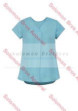 Load image into Gallery viewer, Rainbow Womens V-Neck Pleat Blouse - Solomon Brothers Apparel
