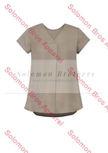 Load image into Gallery viewer, Rainbow Womens V-Neck Pleat Blouse - Solomon Brothers Apparel
