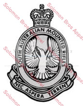 Load image into Gallery viewer, South Australian Mounted Rifles 3rd/9th Cap Badge - Solomon Brothers Apparel
