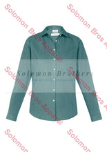 Load image into Gallery viewer, Tennessee Ladies Long Sleeve Blouse Jasper Green / 6 Corporate Shirt
