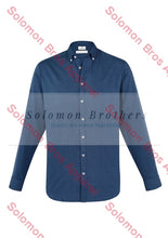 Load image into Gallery viewer, Tennessee Mens Long Sleeve Shirt Mineral Blue / Xsm Corporate
