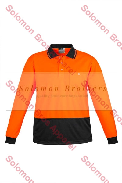 Unisex Hi Vis Basic Spliced L/S Polo - Solomon Brothers Apparel