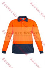Load image into Gallery viewer, Unisex Hi Vis Basic Spliced L/S Polo - Solomon Brothers Apparel
