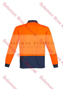 Unisex Hi Vis Basic Spliced L/S Polo - Solomon Brothers Apparel