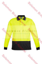 Load image into Gallery viewer, Unisex Hi Vis Basic Spliced L/S Polo - Solomon Brothers Apparel
