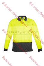Load image into Gallery viewer, Unisex Hi Vis Basic Spliced L/S Polo - Solomon Brothers Apparel
