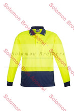 Load image into Gallery viewer, Unisex Hi Vis Basic Spliced L/S Polo - Solomon Brothers Apparel
