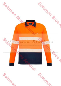 Unisex Hi Vis Segmented L/S Hoop Taped Polo - Solomon Brothers Apparel