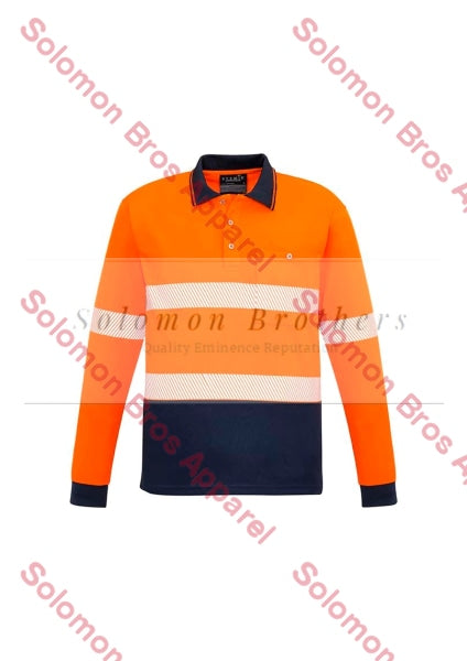 Unisex Hi Vis Segmented L/S Hoop Taped Polo - Solomon Brothers Apparel