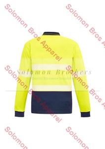 Unisex Hi Vis Segmented L/S Hoop Taped Polo - Solomon Brothers Apparel