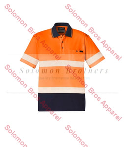 Unisex Hi Vis Segmented S/S Hoop Taped Polo - Solomon Brothers Apparel