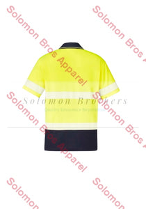 Unisex Hi Vis Segmented S/S Hoop Taped Polo - Solomon Brothers Apparel