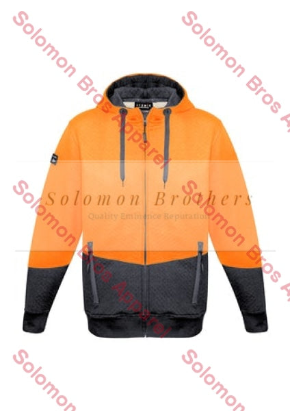 Unisex Hi Vis Textured Jacquard Full Zip Hoodie - Solomon Brothers Apparel
