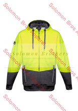 Load image into Gallery viewer, Unisex Hi Vis Textured Jacquard Full Zip Hoodie - Solomon Brothers Apparel
