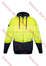 Load image into Gallery viewer, Unisex Hi Vis Textured Jacquard Full Zip Hoodie - Solomon Brothers Apparel
