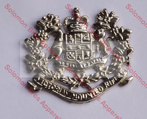 Victorian Mounted Riffles 8Th/13Th Badge Cap Medals