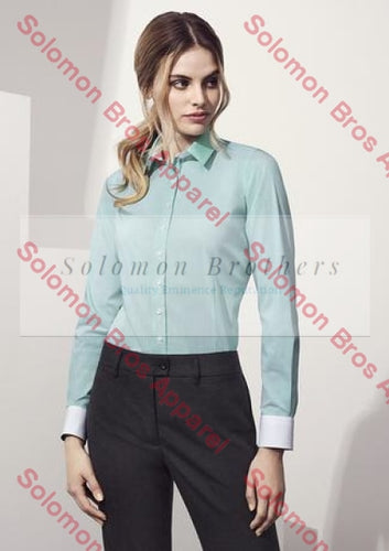 Wall Street Womens Long Sleeve Blouse - Solomon Brothers Apparel