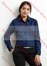 Load image into Gallery viewer, Wellington Ladies Long Sleeve Blouse - Solomon Brothers Apparel
