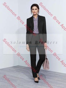 Womens 2 Button Mid Length Jacket - Solomon Brothers Apparel