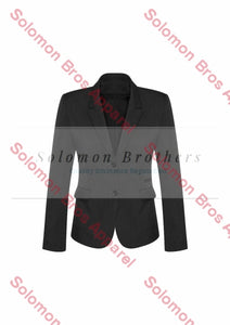 Womens 2 Button Mid Length Jacket - Solomon Brothers Apparel